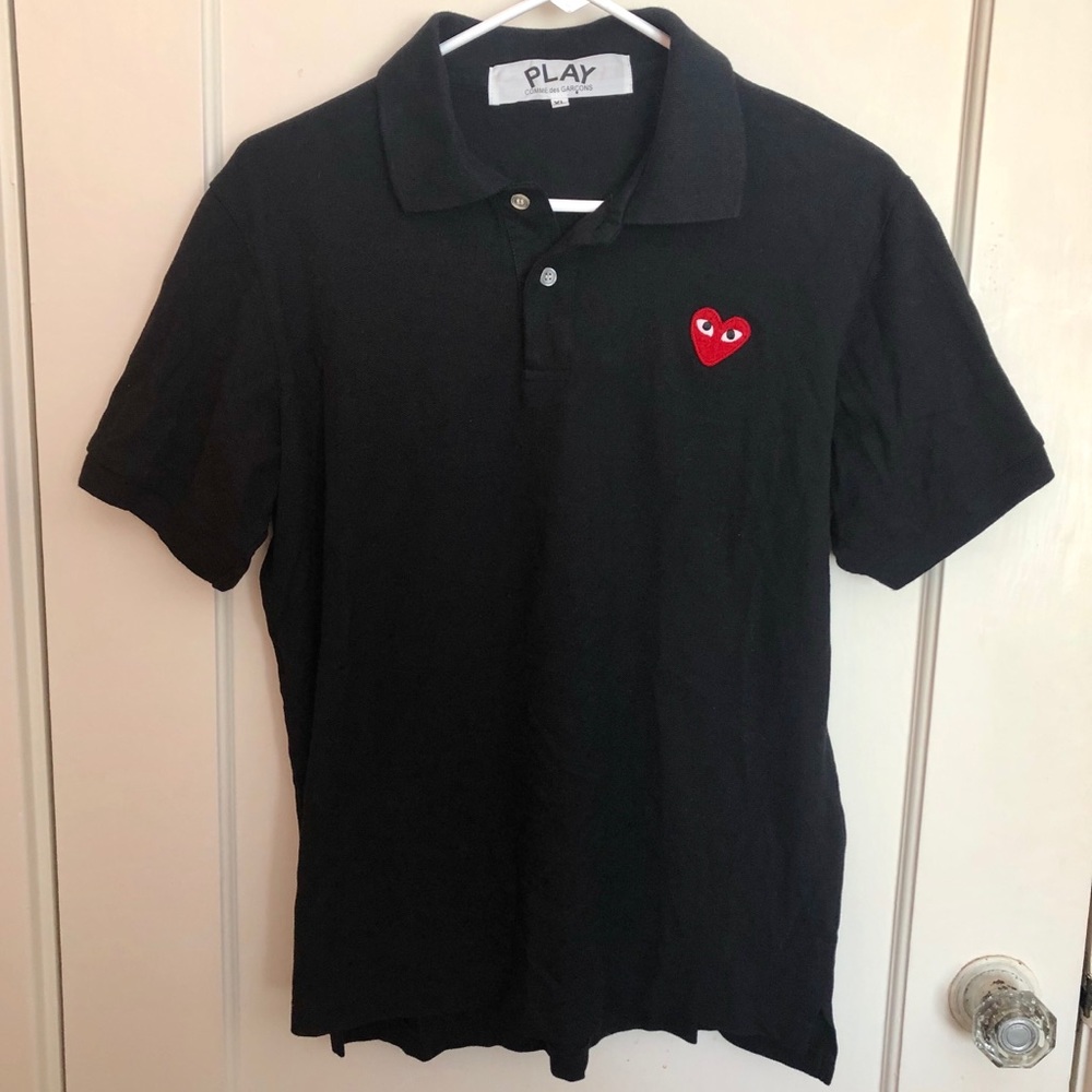 Comme des garçons black polo shirt